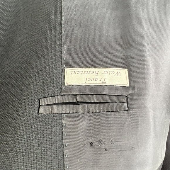 CANALI 1934 Traveler Water Resistant Blazer Jacket‎ Coat Wool Black ITALY 44 - Picture 13 of 14